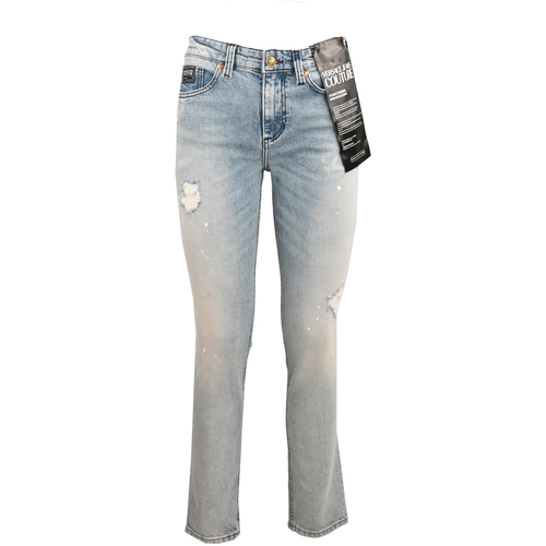 Vêtements roll Jeans skinny Versace Jeans Couture 74hab5s0cdw36-904 Bleu