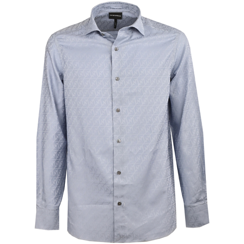Vêtements Homme Chemises manches longues Emporio Armani 3r1c86_1k0dz-f748 Bleu