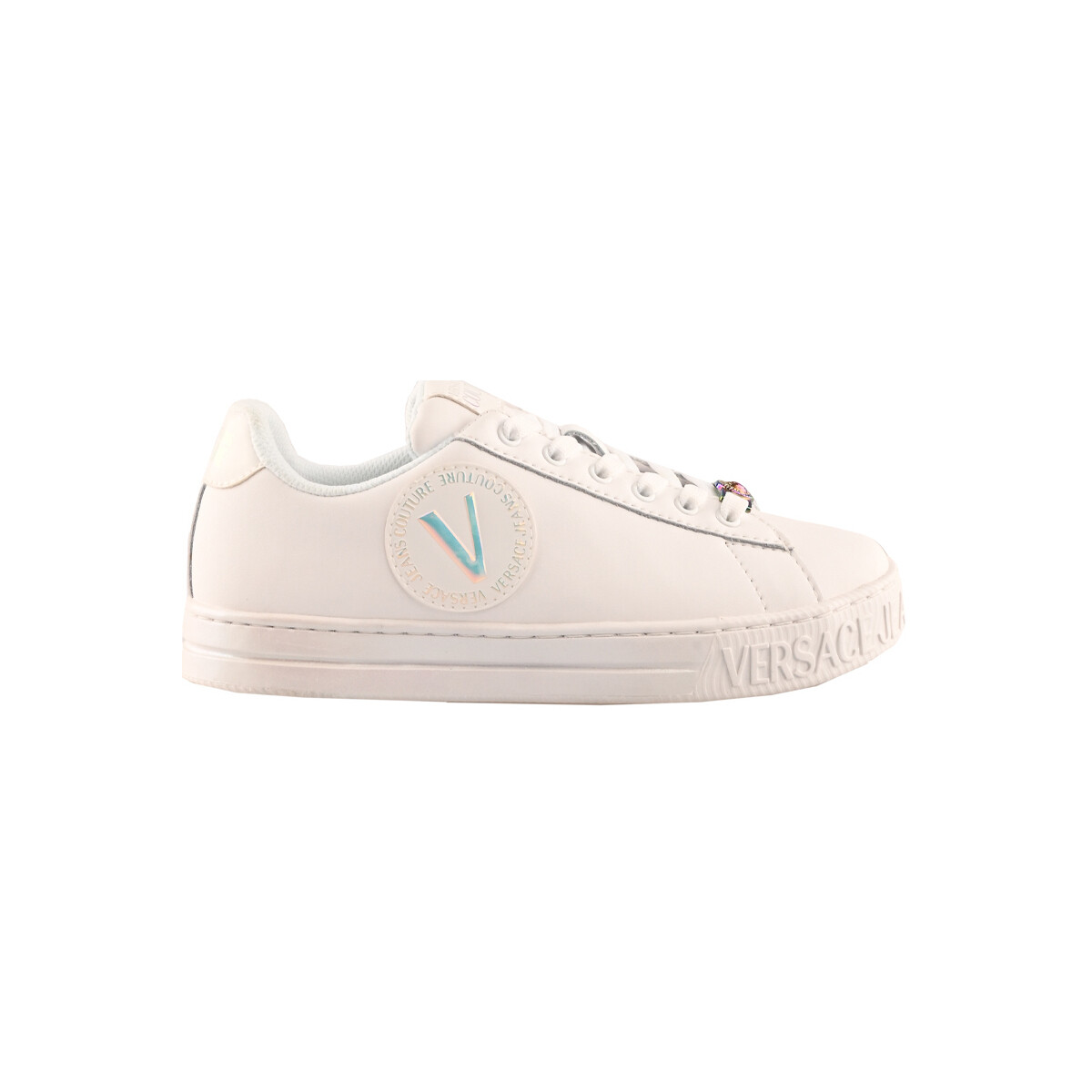 Chaussures Femme Baskets basses Versace Jeans Couture 74va3sk3zp235-md7 Blanc