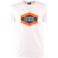 Vêtements Homme T-shirts manches courtes Diesel a06497_0grai-100 Blanc