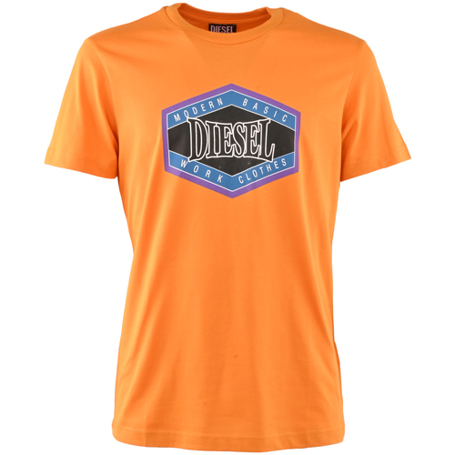 Vêtements Homme T-shirts manches courtes Diesel a06497_0grai-21d Orange