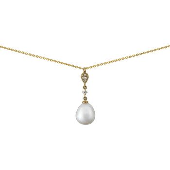 Montres & Bijoux Femme Colliers / Sautoirs Brillaxis Collier or jaune 18 carats perle poire diamants

7 mm Jaune