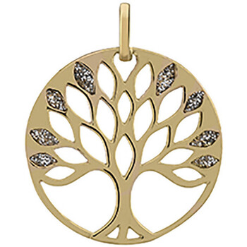 pendentifs brillaxis  pendentif  arbre de vie or pailleté 
