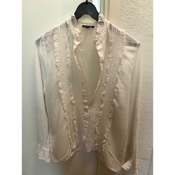 Vêtements Femme Chemises / Chemisiers Soeur chemisier blanc taille 38 col montant Blanc
