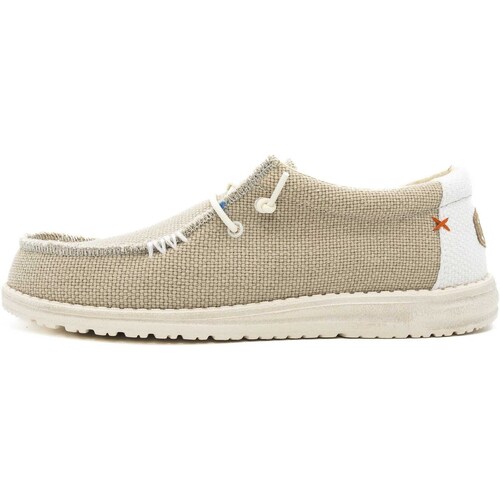 Chaussures Homme Wally Sox Triple Needle Hey Dude Wally Braided Blanc