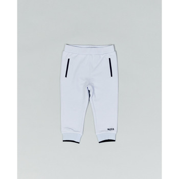 Vêtements Garçon Pantalons BOSS Pantalon de survêtement avec logo Blanc