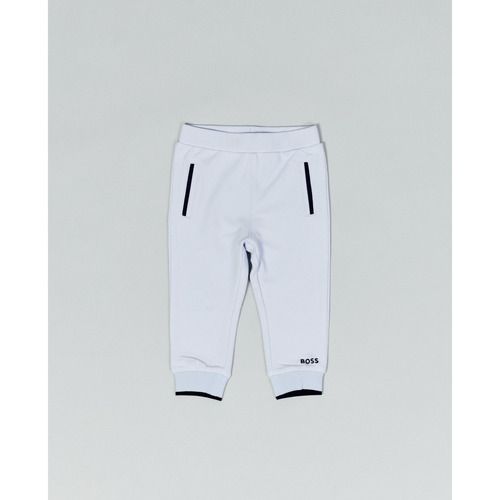 Vêtements Garçon Pantalons BOSS Pantalon de survêtement avec logo Blanc