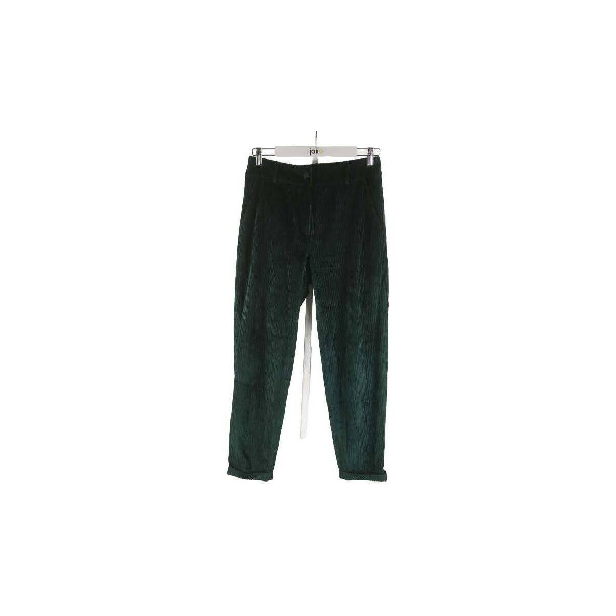 Vêtements Femme Pantalons Margaux Lonnberg Pantalon droit en coton Vert