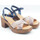 Chaussures Femme Sandales et Nu-pieds Lola Canales 80202 nu pied femme à talon bride boucle Bleu