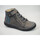 Chaussures Fille Boots GBB omaho boots cuir bride velcro élastiqués gris Gris