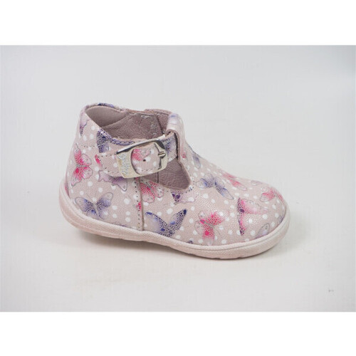Chaussures Fille Coco & Abricot Bellamy riana sandale boucle cuir fille papillon rose Rose