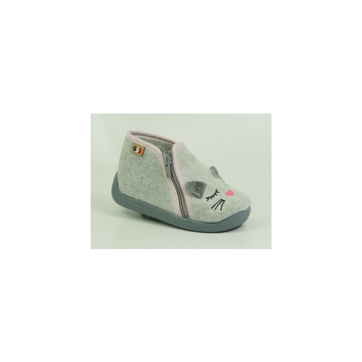 Chaussures Fille Chaussons GBB cori chaussons zippées fille Gris