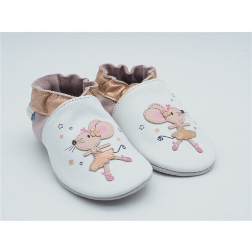 Chaussures Fille Chaussons Robeez dancing mouse Blanc