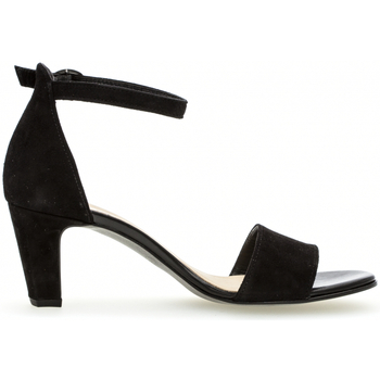Chaussures Femme Project X Paris Gabor Sandales en velours à talon décroché Noir
