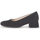 Chaussures Femme Escarpins Gabor Escarpins en suede à talon bloc recouvert Noir