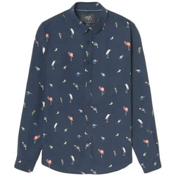 Vêtements Homme T-shirts manches longues Le Temps des Cerises Birdy à motif oiseaux Bleu