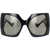 Montres & Bijoux Femme Lunettes de soleil Gucci blind Occhiali da Sole  GG1255S 001 Noir