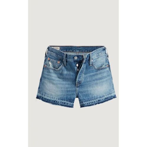 Vêtements Femme Shorts / Bermudas Levi's 56327 0335 - 501 SHORT-JUSTIN GIRL Bleu