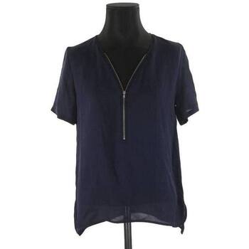 Vêtements Femme Débardeurs / T-shirts sans manche The Kooples T-shirt en soie Bleu