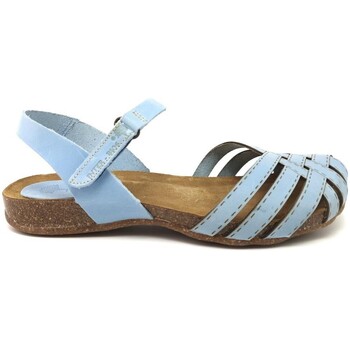 sandales interbios  sandale  4479 cuir bleu cielo 