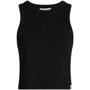 Vêtements Femme Débardeurs / T-shirts sans manche Calvin Klein Jeans Cotele Noir