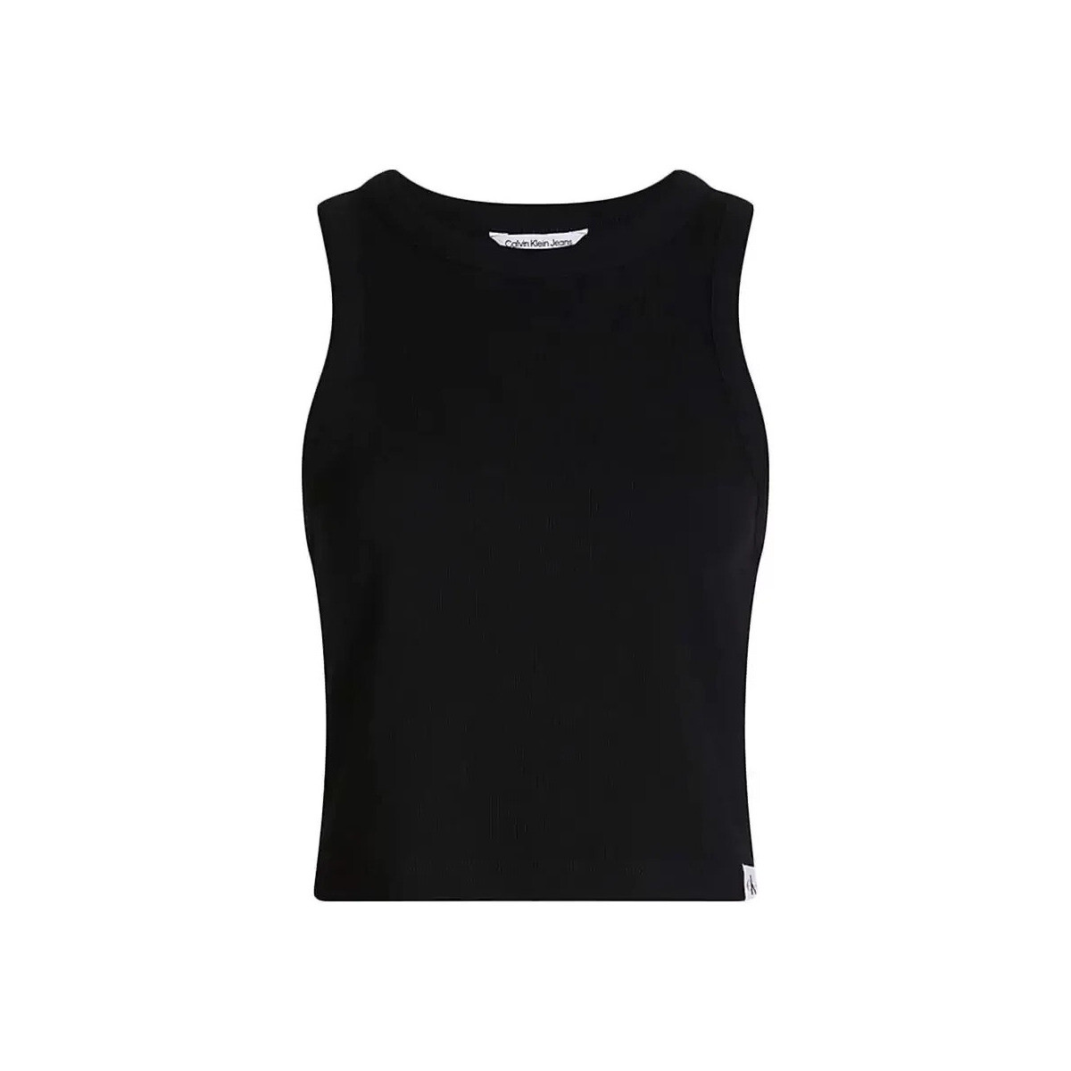 Vêtements Femme Débardeurs / T-shirts sans manche Calvin Klein Jeans Cotele Noir