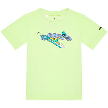 Vêtements Enfant T-shirts Sort manches courtes adidas Originals HE6907 Vert