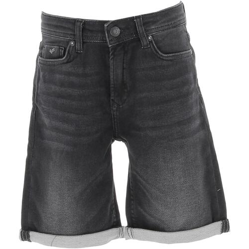 Vêtements Garçon Shorts halfhoge / Bermudas Kaporal Decox short jeans old black jr Noir