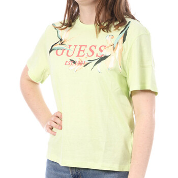 Vêtements Femme T-shirts manches courtes Guess G-W3GI43JA914 Vert