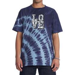 Vêtements Homme T-shirts manches courtes DC Shoes Camisetas  Blabac Love Park Kalis Tie-Dye Bleu