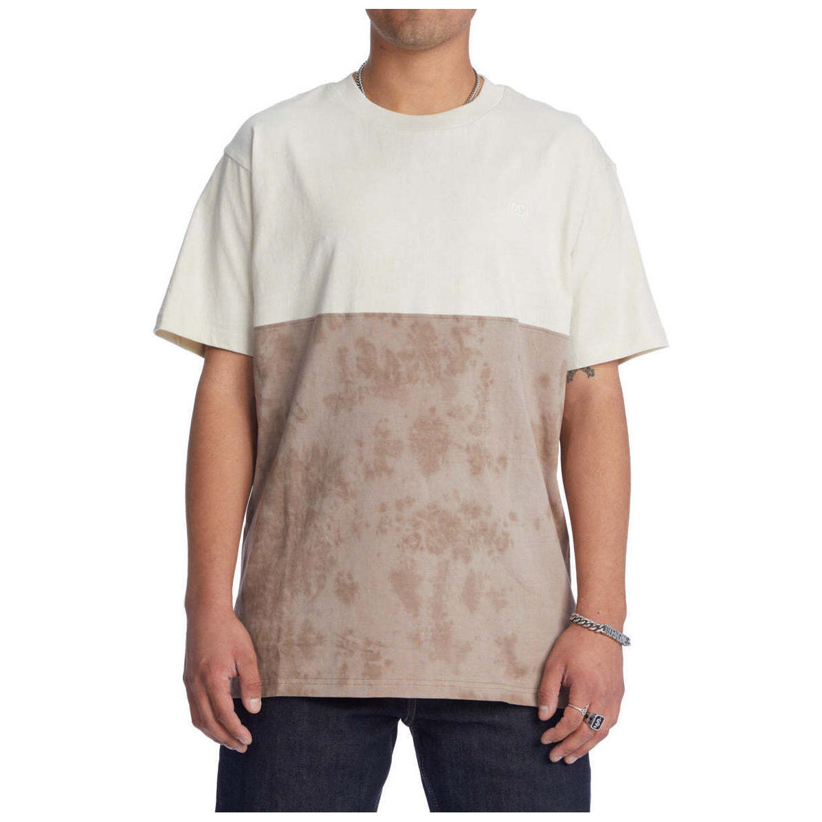 Vêtements Homme T-shirts manches courtes DC Shoes Camisetas  Dead End Lily White Marron
