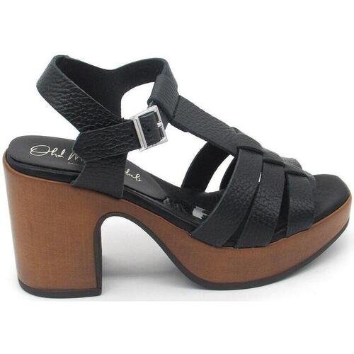 Chaussures Femme Sandales et Nu-pieds Black Leather Street Life Sneakers  Noir