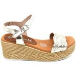 Haus Of Honey Croco Crystal Modesty Sandals 36 Gold Leather