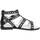 Chaussures Fille Sandales et Nu-pieds Café Noir C-2090 Noir