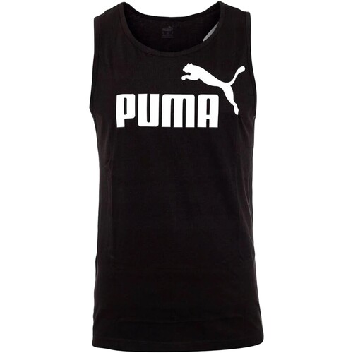 Vêtements Homme T-shirts manches courtes Puma Débardeur Ess Tank Noir