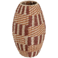Salle à manger Vases / caches pots d'intérieur Unimasa Grand vase de fibre de roseaux 40 cm Beige