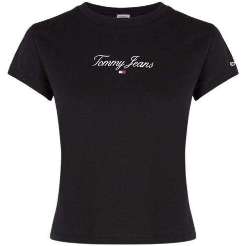 Vêtements Femme T-shirts & Polos Tommy Jeans T shirt femme  Ref 60243 Noir Noir