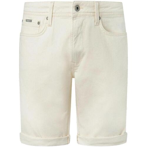Vêtements Homme Shorts / Bermudas Pepe jeans ponte-jersey Blanc