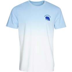 Vêtements Homme T-shirts manches courtes Harrington T-shirt Tie-Dye bleu en coton bio 