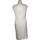 Vêtements Femme se mesure au creux de la taille à lendroit le plus mince robe courte  36 - T1 - S Blanc Blanc