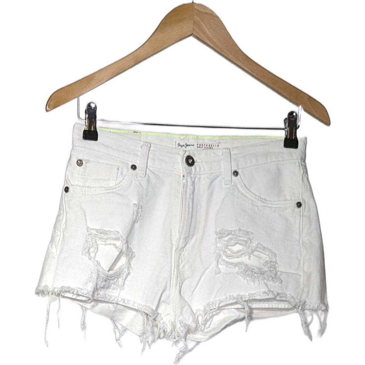 Vêtements Femme Shorts / Bermudas Pepe jeans short  36 - T1 - S Blanc Blanc