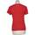 Vêtements Femme Tee-shirt Mire Blanc 74t25h9 rft 38 - T2 - M Rouge