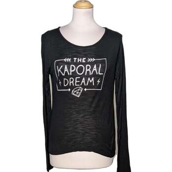 Vêtements Femme T-shirts & Polos Kaporal top manches longues  36 - T1 - S Noir Noir