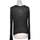 Vêtements Femme T-shirts & Polos Kaporal top manches longues  36 - T1 - S Noir Noir