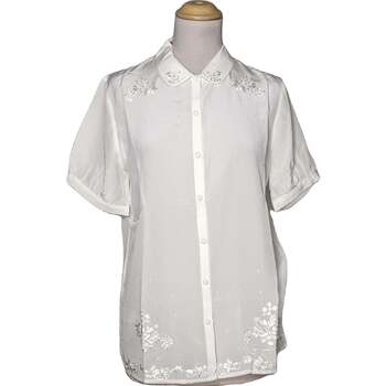 Vêtements Femme Chemises / Chemisiers Eric Bompard chemise  40 - T3 - L Blanc Blanc