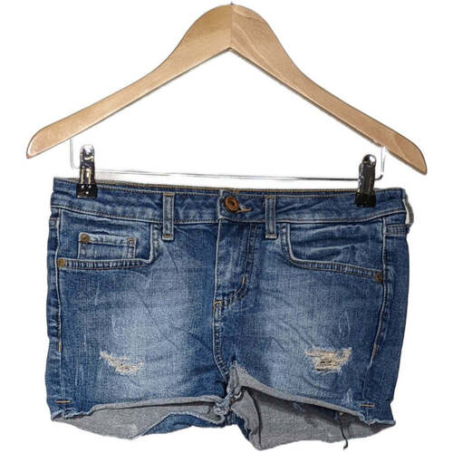 Vêtements Femme Mesh Shorts / Bermudas Zara short  36 - T1 - S Bleu Bleu