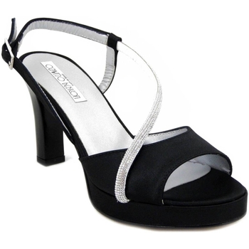 Chaussures Femme Mules Osvaldo Pericoli Femme Chaussures, Sandales, élégant, Satiné-23672 Noir