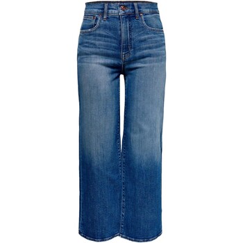 Vêtements Femme Jeans Only VAQUEROS ANCHOS CROP MUJER  15184102 Bleu