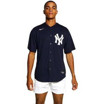 Vêtements Homme Chemises manches courtes Nike CAMISA HOMBRE  NEW YORK YANKEES T770-NKDK-NK Bleu