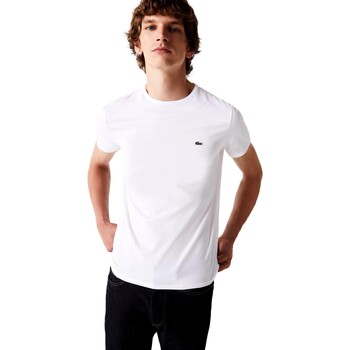 Vêtements Homme T-shirts manches courtes Lacoste CAMISETA HOMBRE   TH2038 Blanc